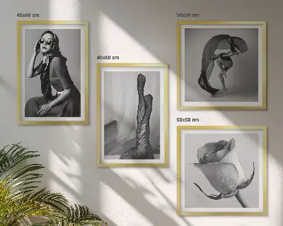 Compoziție de tablouri pentru perete cu portrete elegante de femei