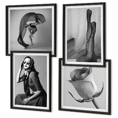 Compoziție de tablouri pentru perete Portrete elegante ale unor femei elegante
