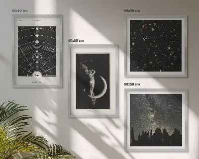 Set tablouri Galaxia sistemului solar gata de agățat