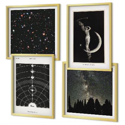 Set tablouri gata de agățat Galaxia sistemului solar