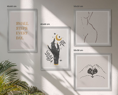 Compoziție de tablouri pentru perete Ilustrații boho minimaliste