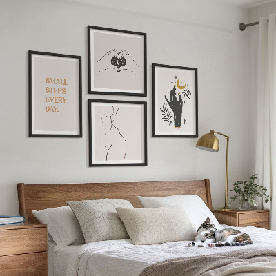 Compoziție de tablouri pentru perete Ilustrații boho minimaliste