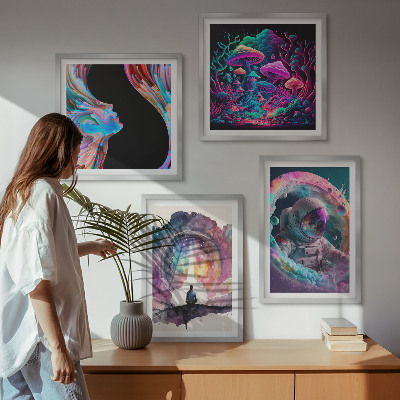 Set tablouri gata de agățat Ilustrații de artă fantasy colorate