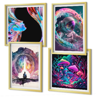 Set tablouri gata de agățat Ilustrații de artă fantasy colorate