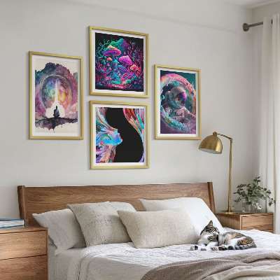 Set tablouri gata de agățat Ilustrații de artă fantasy colorate