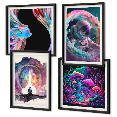 Set tablouri gata de agățat Ilustrații de artă fantasy colorate