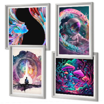 Set tablouri gata de agățat Ilustrații de artă fantasy colorate