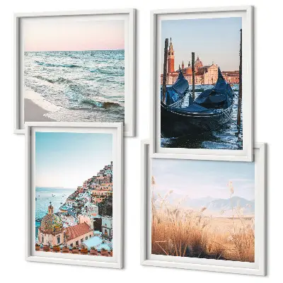 Set tablouri Vederi de la mare ale Veneției gata de agățat
