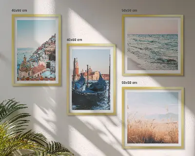 Set tablouri Vederi de la mare ale Veneției gata de agățat
