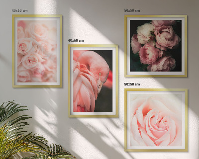 Set tablouri gata de agățat Flamingi roz pastel