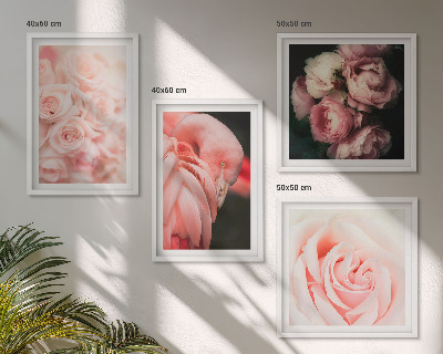 Set tablouri gata de agățat Flamingi roz pastel