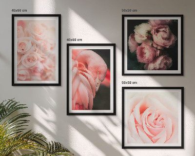 Set tablouri gata de agățat Flamingi roz pastel