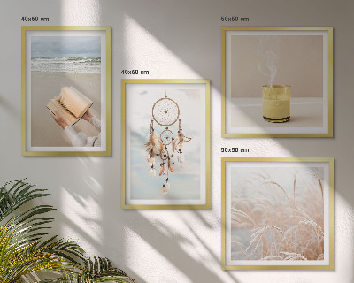 Set tablouri gata de agățat Peisaje de vară în stil boho