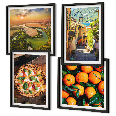 Set tablouri gata de agățat Strada dealurilor râurilor italiene