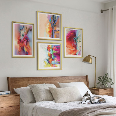 Compoziție de tablouri pentru perete Abstracțiuni colorate ale formei