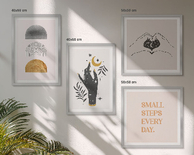 Set tablouri gata de agățat Ilustrații boho minimaliste