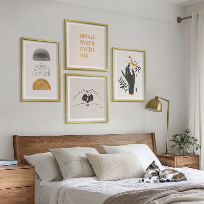 Set tablouri gata de agățat Ilustrații boho minimaliste