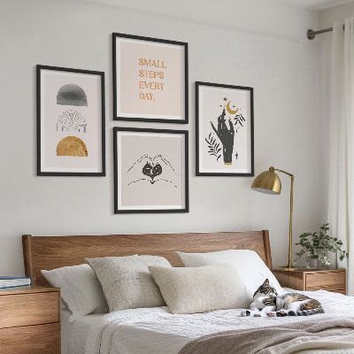 Set tablouri gata de agățat Ilustrații boho minimaliste