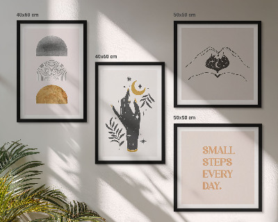 Set tablouri gata de agățat Ilustrații boho minimaliste