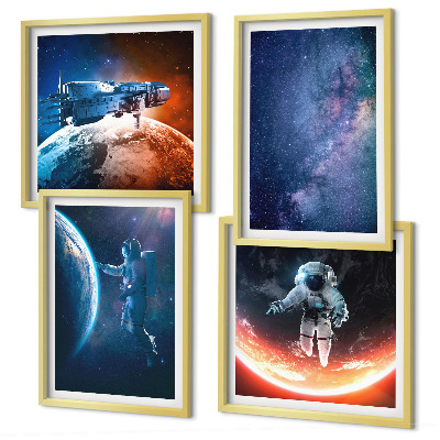 Set tablouri gata de agățat Stelele astronauților spațiali