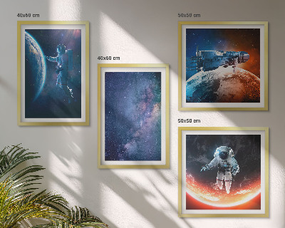 Set tablouri gata de agățat Stelele astronauților spațiali
