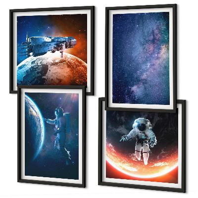 Set tablouri gata de agățat Stelele astronauților spațiali
