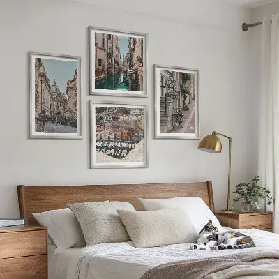 Set tablouri gata de agățat cu grafica Străzile fermecătoare ale orașelor portuare