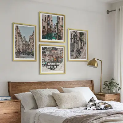 Set tablouri gata de agățat cu grafica Străzile fermecătoare ale orașelor portuare