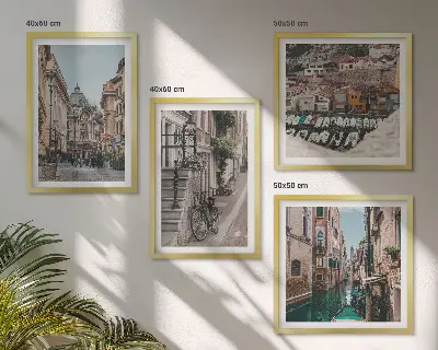 Set tablouri gata de agățat cu grafica Străzile fermecătoare ale orașelor portuare