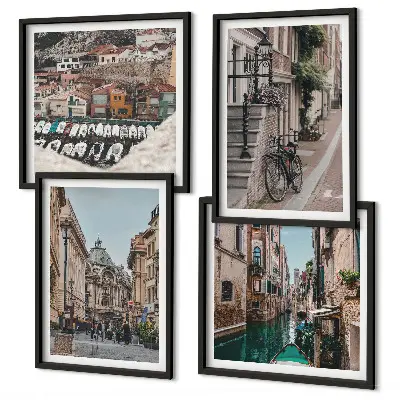 Set tablouri gata de agățat cu grafica Străzile fermecătoare ale orașelor portuare