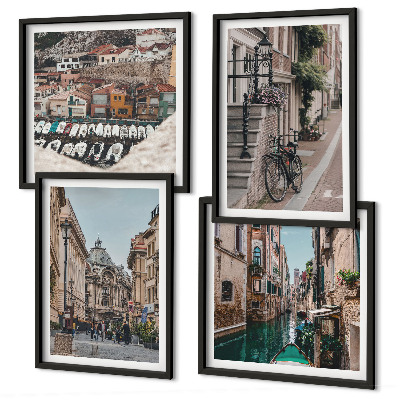 Set tablouri gata de agățat Străzile fermecătoare ale orașelor portuare