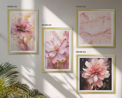Set tablouri gata de agățat Compoziții florale de trandafiri albi
