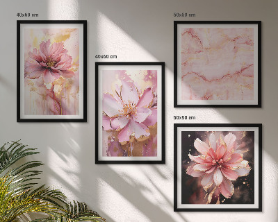 Set tablouri gata de agățat Compoziții florale de trandafiri albi