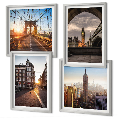 Set tablouri gata de agățat Set de pictură cu vedere la Londra