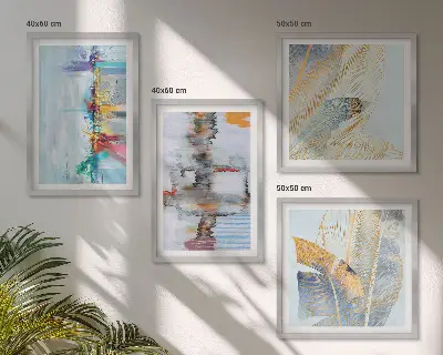 Compoziții de pictură abstractă set tablouri gata de agățat