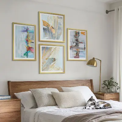 Compoziții de pictură abstractă set tablouri gata de agățat