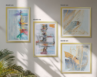 Set tablouri gata de agățat Compoziții de pictură abstractă