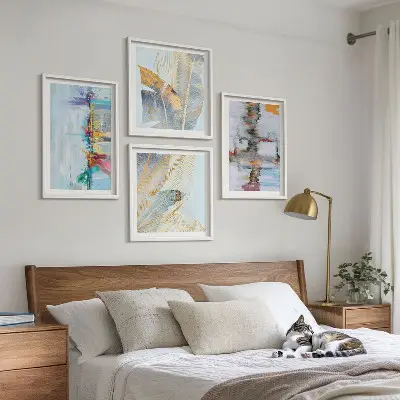 Compoziții de pictură abstractă set tablouri gata de agățat