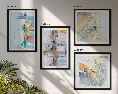 Compoziții de pictură abstractă set tablouri gata de agățat