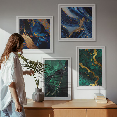 Set tablouri gata de agățat Modele elegante pe pietre