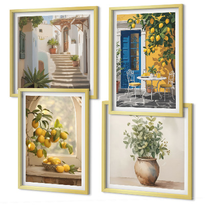 Set tablouri gata de agățat Arhitectura orașului Lemons