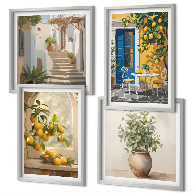 Set tablouri gata de agățat Arhitectura orașului Lemons