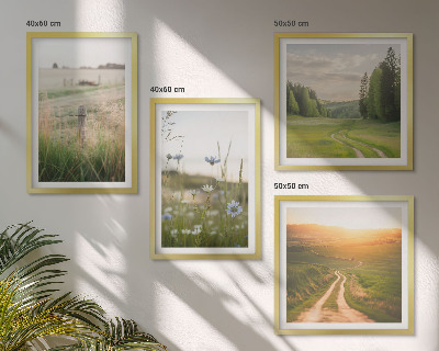 Compoziție de tablouri pentru perete Peisaje natură câmpuri soare