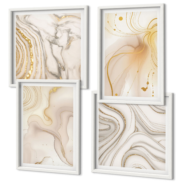 Set tablouri gata de agățat Modele abstracte subtile