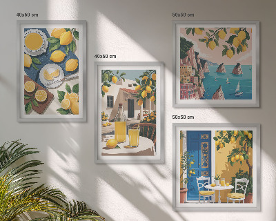 Compoziție de tablouri pentru perete Limonadă Patio Sun