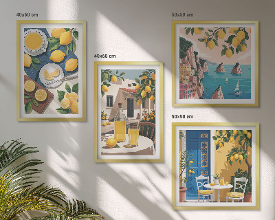 Compoziție de tablouri pentru perete Limonadă Patio Sun