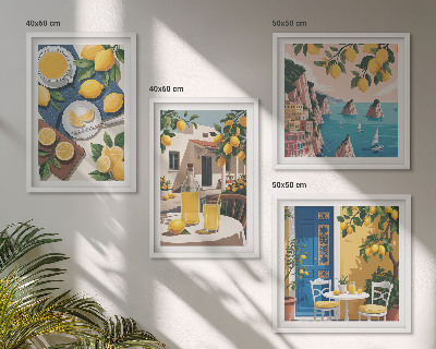 Compoziție de tablouri pentru perete Limonadă Patio Sun