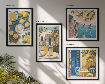 Compoziție de tablouri pentru perete Limonadă Patio Sun