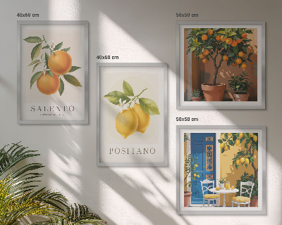 Set tablouri gata de agățat Lămâi și portocale Amalfi