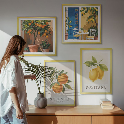 Set tablouri gata de agățat Lămâi și portocale Amalfi